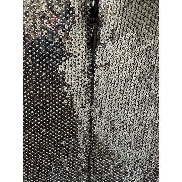 Dress the Population Jordan Gunmetal Sequin Gown Size  XL - Picture 12 of 16